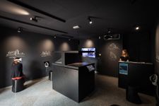 A close-up photograph of the VR attraction in Digital room e-Castles of Posavje