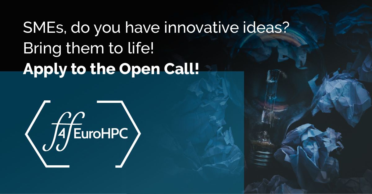 SMEs, do you have innovative ideas? Bring them to life! Apply to the Open Call! digital poster.