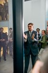 A photograph of the President of the Republic of Slovenia, Borut Pahor, at the ceremonial opening of Arctur's new supercomputer.