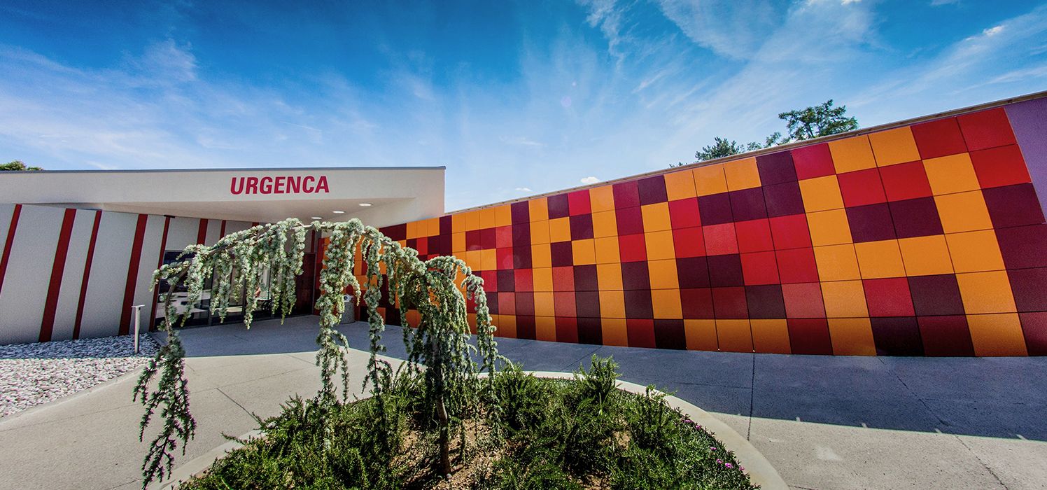 The Nova Gorica General Hospital emergency entrance.