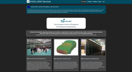 Screenshot of a Excellerat Services webpage.