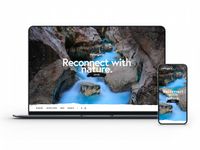 Intro image of a webpage titled Dolina Soče Slovenija Reconnect with nature.