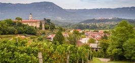 Vipava valley and village of Velike Žablje