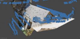 3D photograph of a stone bridge.