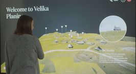 Velika Planina Interactive wall