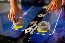 A close-up photograph of Staucharia Ironworks Interactive OR table.