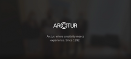 Arctur: Where creativity meets experience. Since 1992. logo