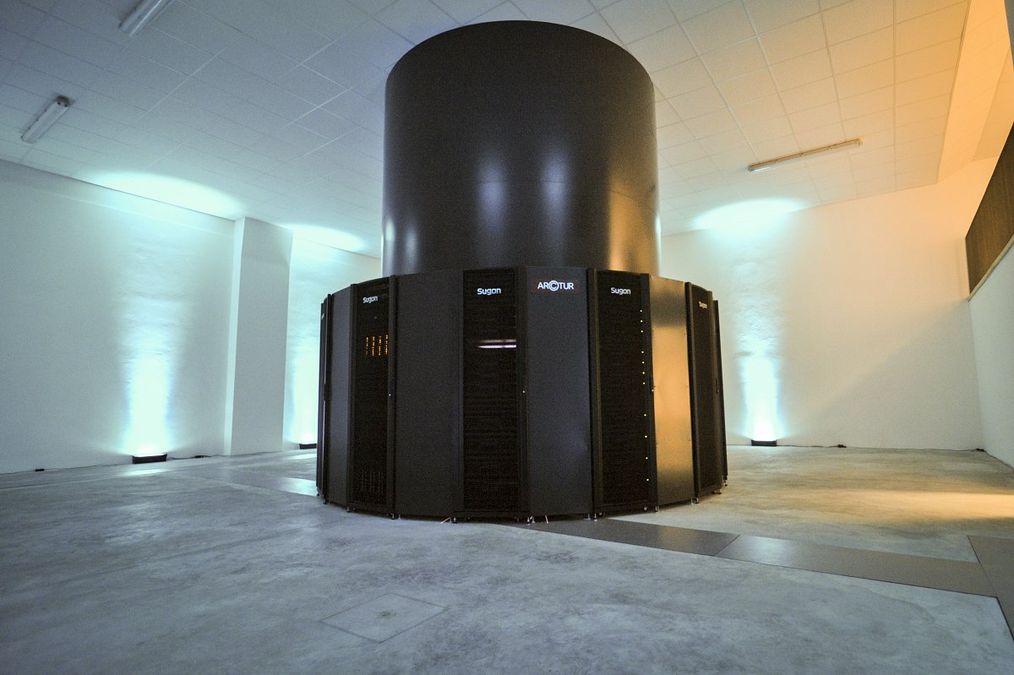 Photograph of Arcturs super computer.