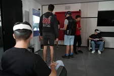 A group of students is being given a tour of Arctur's supercomputer.