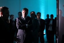 A photograph of the President of the Republic of Slovenia, Borut Pahor, at the ceremonial opening of Arctur's new supercomputer.