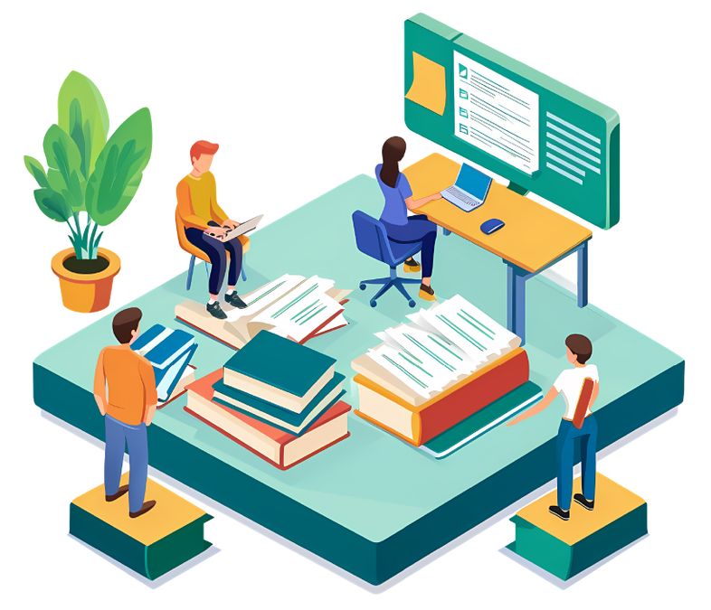AI image of learning community
