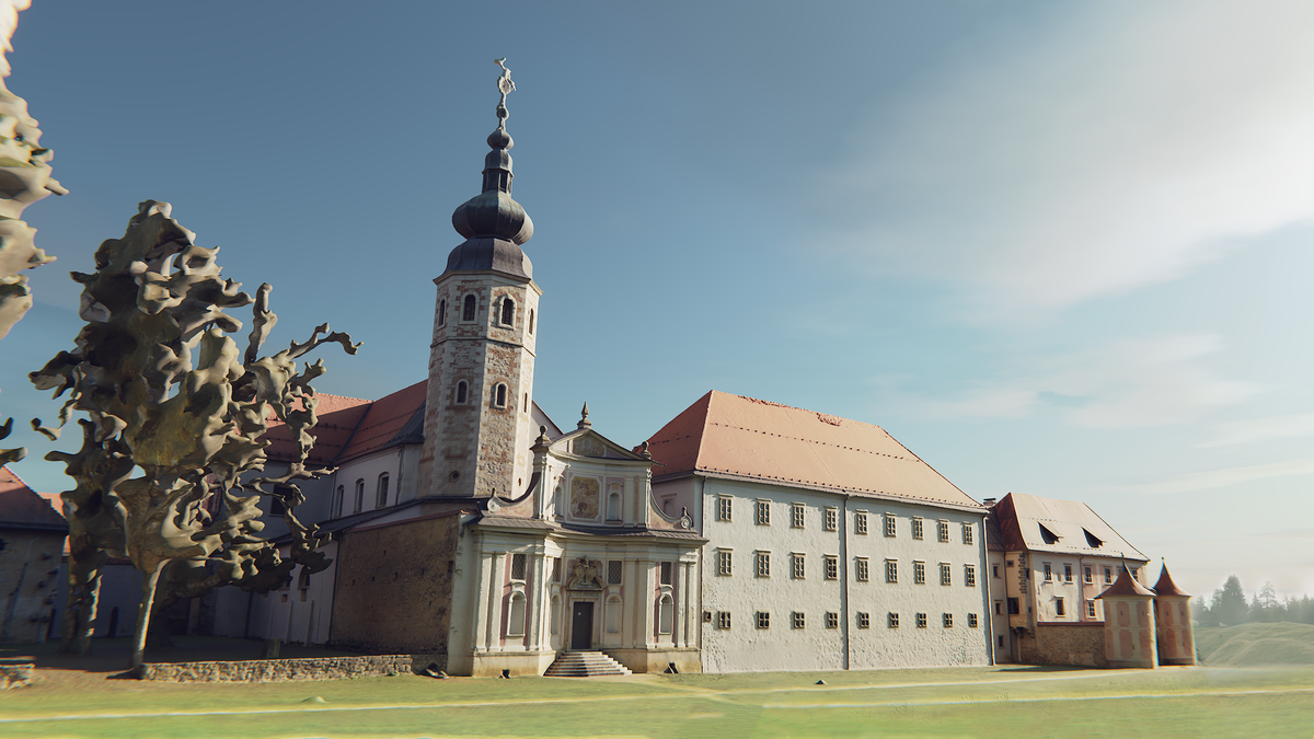 3D model of Kostanjevica na Krki monastery