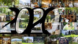 A photo grid wall displaying highlights of 2020 at Arctur.
