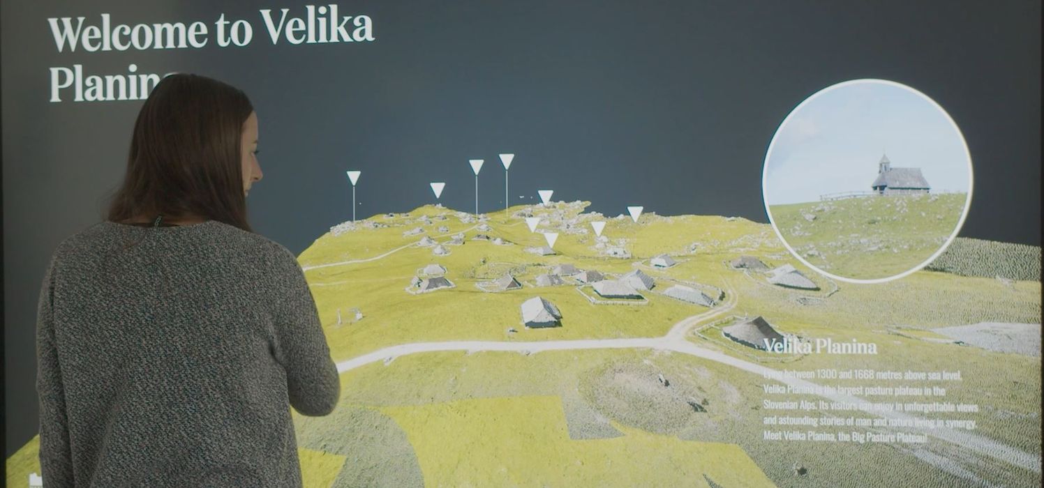 Velika Planina Interactive wall